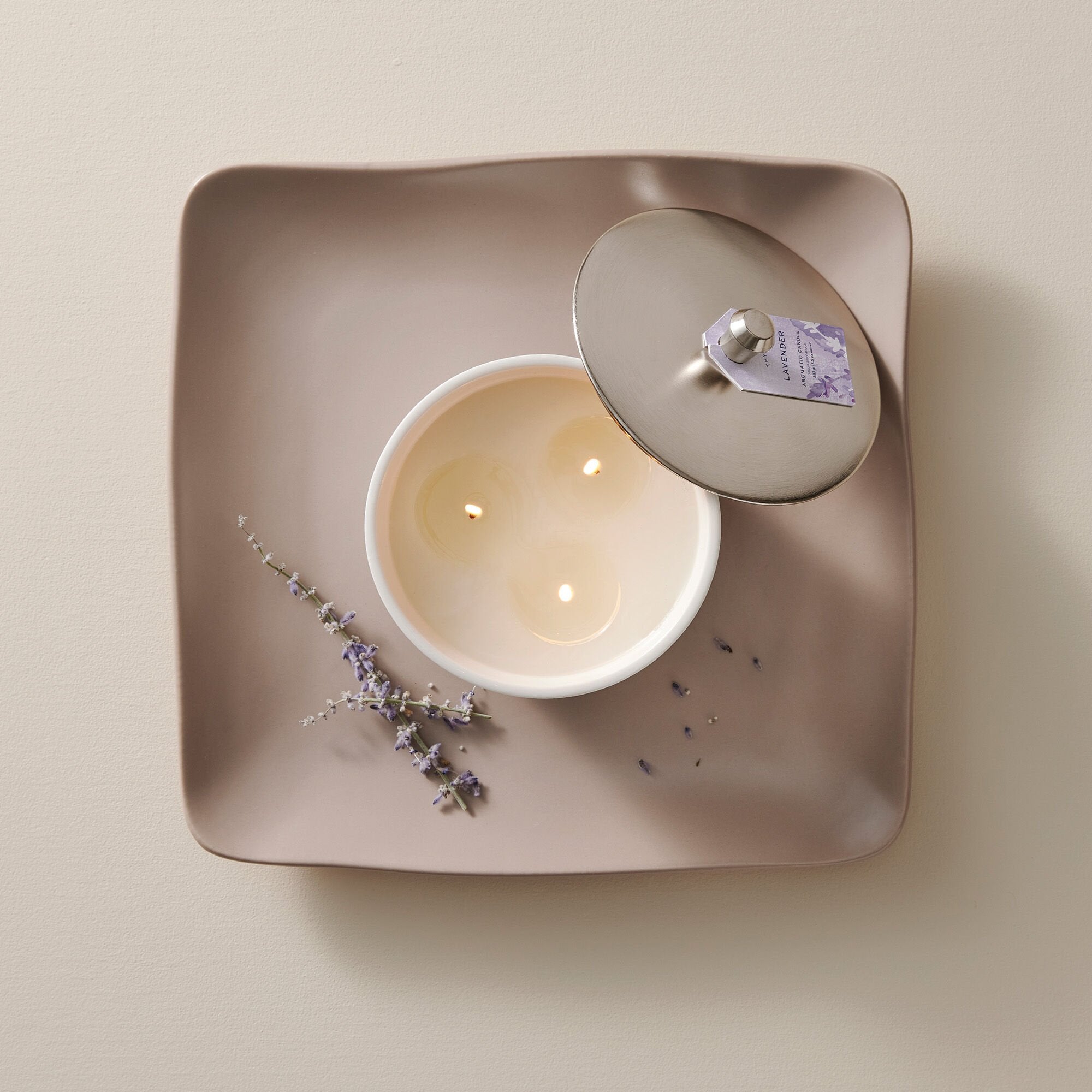 Lavender Statement 3-Wick Candle - Image 2