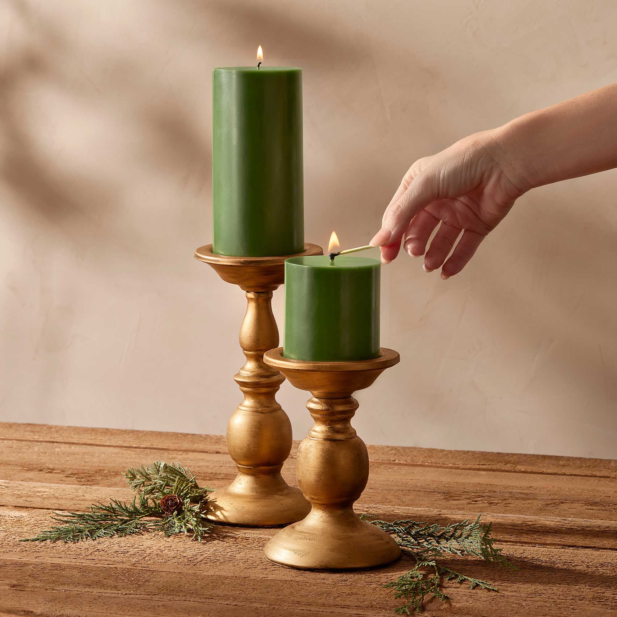 Frasier Fir? Pillar Candle. Small - Image 3