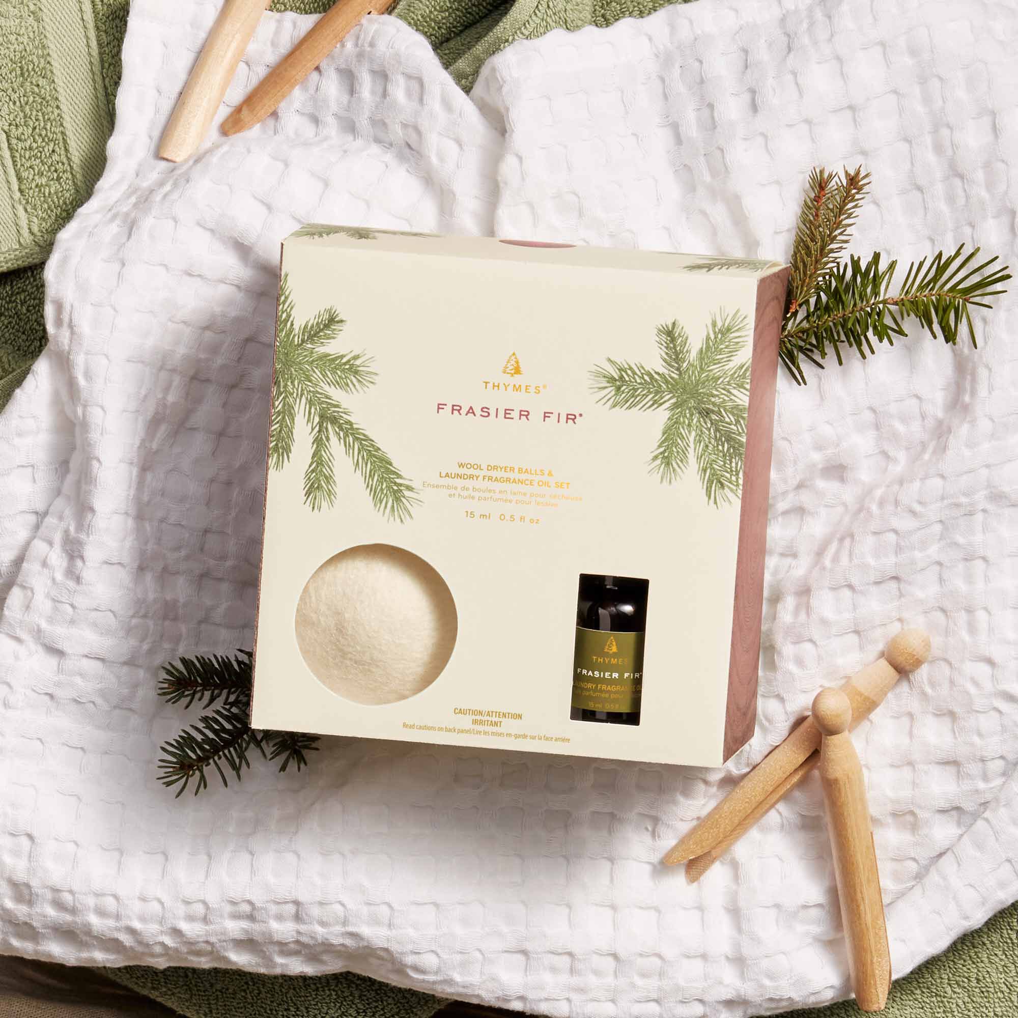 Frasier Fir® Wool Dryer Balls & Laundry Fragrance Oil Set - Image 3